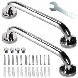  Fürdőszobai Fogantyú Kád Zuhany Korlát Rozsdamentes Acél Egyenes 2DB (poręcze-30cm-2szt)