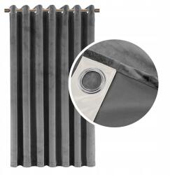  Sötétítő Velúr Függöny 90% Vastag Sötétszürke 140x250 (5905080706154)