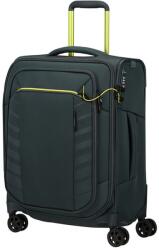 Samsonite RESPARK 55cm-es négykerekű, színes zippes, nyomatos, sötétzöld kabinbőrönd 143328-1890 - borond-aruhaz