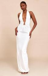 Prettylittlething Fehér Ruha Maxi Amerikai Nyakkivágással Prettylittlething 38