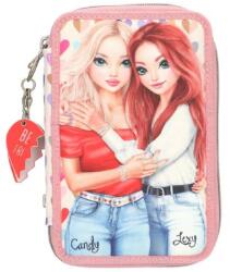 TOPModel töltött tolltartó, 2-emeletes, rózsaszín, barátnős, HEART TO HEART (6) (413708)