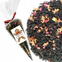  Mr. Keksz Tea Fekete Karácsonyi Ajándék Tölcsér 50g Karamell (5904269024294)