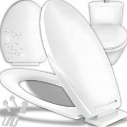 Sanit-Plast WC-ülőke WC-ülőke Szabadon álló Univerzális Antibakteriális csappantyú (Deska Sedesowa Klozetowa Wolnoopadająca)