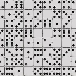 Ugepa Vinil tapéta Flizelina Domino, fehér-fekete Ugepa L59409 Kiárusítás (L59409)