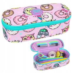 COOLPACK Iskolai tolltartó, kozmetikai táska felszerelés nélkül Happy Donuts rózsaszín (F062665)