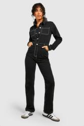 Boohoo IC97111 Boohoo Farmer Overál Kontrasztos Gombvarrásokkal (51) Xs