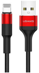 USAMS Braided U5 2A Lightning kábel 1.2m SJ220IP02 (US-SJ220) piros (SJ220IP02)