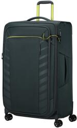 Samsonite RESPARK bővíthető, 79cm-es sötétzöld, lime zippes négykerekű nagy bőrönd 143331-1890 - minosegitaska