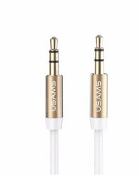 USAMS 3.5mm Audio Jack Adapter 3.5mm - 3.5mm 1m YP102 (YP-01) fehér (YP102)