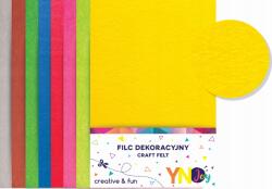 Interdruk Dekorációs filc A4 színes intenzív 8 szín (5902277263797)