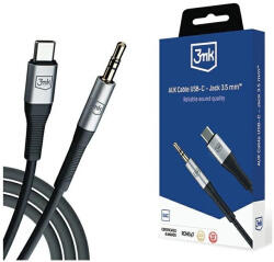 3mk Protection AUX kábel USB-C - Jack 3.5 mm 1m (5903108528788)
