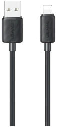 USAMS KY Series kábel US-SJ689 2.4A USB-A to Lightning 1m fekete (SJ689USB01)