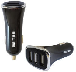 Beline Ład. sam. Beline 3xUSB 4A töltő fekete (CC20 3xUSB)
