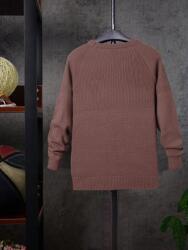 Shein HC34217 Shein Sima Barna Férfi Pulóver (51) M