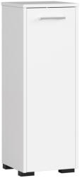 Brius Dulap de baie tip baza, cu usa reversibila si raft interior, PAL 16 mm, 30x30x85 cm, alb (AK-04386317)