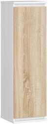 Brius Dulap suspendat pal usa 3 rafturi interioare, 30x30x99 cm, depozitare eficienta, alb stejar sonoma (AK-04389943)