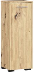Brius Dulap de baie tip baza, cu usa reversibila si raft interior, PAL 16 mm, 30x30x85 cm, stejar artisan (AK-38160347)