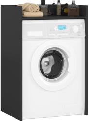Brius Masca masina de spalat pal laminat cu polita, 64x50x98 cm, design functional, negru (AK-52850675)