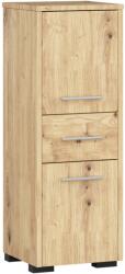 Brius Dulap baie pal tip coloana usi si sertar, 30x30x85 cm, depozitare organizata, stejar artisan (AK-52853188)