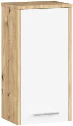 Brius Dulap baie pal suspendat usa reversibila, 30x22.5x60 cm, organizare practica, stejar artisan alb (AK-38160330)
