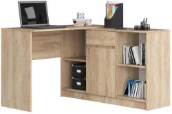 Brius Birou colt pal sertar usa si 6 rafturi, 120x126x79 cm, organizare eficienta, stejar sonoma (AK-52851603-3/3)