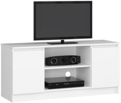 Brius Comoda tv pal 2 usi cu polita centrala, 120x40x55 cm, design luminos versatil, alb (AK-38164192) Comoda