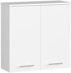 Brius Dulap baie suspendat, cu 2 usi si 1 raft interior, PAL 16 mm, 60x23x60 cm, alb (AK-38165595)