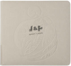 Dragon Shield Zipster XL Ashen White cipzáras 24 zsebes prémium gyűrűs album - Hamvasfehér