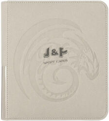 Dragon Shield Zipster Regular Ashen White cipzáras 18-zsebes prémium gyűrűs album - Hamvasfehér