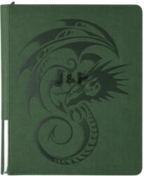 Dragon Shield Zipster Regular Forest Green cipzáras 18-zsebes prémium gyűrűs album - Erdőzöld