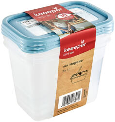 Keeeper Magic Ice Ételtároló 3 x 1 L 15, 5x10, 5x11, 5cm Mia (3069168028600)