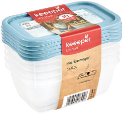 Keeeper Magic Ice Ételtároló 5 x 0, 5L 15, 5x10, 5x6cm Mia (3068968028600)