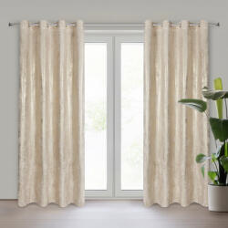 Takoy Bársony sötétítő függöny RENIA fényes patinás mintával, arany ringlivel 140 x 250 cm