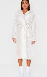 Prettylittlething KU241 Prettylittlething Bolyhos Kapucnis Fürdőköpeny (51) XL