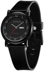 SANDA Ceas Copii Sanda 3225 Negru , Design Fashion, Analog, AfiE aj Data, Rezistent la Apa 3ATM Ceas