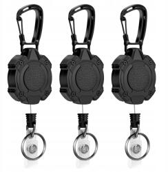 3x Zsinór feltekerhető retraktor póráz feltekerhető Heavy Duty ajándék férfiaknak (Linka zwijana retraktor smycz zwijka)