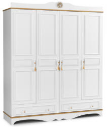 Palmera Dulap cu 4 usi pentru copii si adolescenti, 186x209x55 cm, Colectia Luna Cappuccino (52.15049.73)