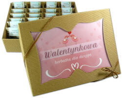 Herbaty Szlachetne Tea Ajándék Szett 24 db-os Valentin Napi Ajándék szett két személyre