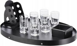  Tálaló tálca, poharak alap kulacstartóval ajándék