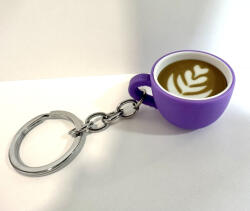  Mini Cappuccino Kulcstartó - Klasszikus Latte (6334592)