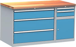  DPS_112 ipari munkapad fiókos és polcos szekrénnyel (1500 mm)