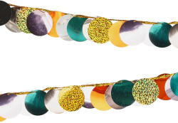  Metallic Circle Garland, Mix of Colors, 2.2 m (GL33)