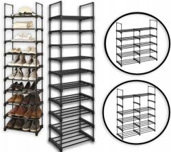 SONGMICS Összecsukható Cipőtartó Polc Rendszerező 10 Szint XXL (Trwała stalowa wysoka szafka na buty)