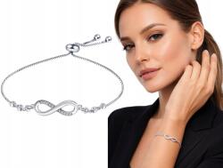 Infinity karkötő Ezüst Strassz Állítható Organza tasak