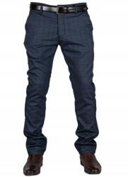 Riposte Elegáns sötétkék kockás Chinosy Fotin méret33