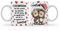  Összetartozunk bögre, macis szerelmes idézettel (b1384 26.02.09. rend)