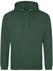 Just Hoods Uniszex laza szabású kapucnis pulóver AWJH001, Bottle Green-4XL (awjh001bg-4xl)