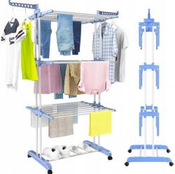 ADGO Ruhaszárító Álló Ruhaszárító Függőleges Összecsukható 50KG XXL Nagy (SUSZARKA NA PRANIE BIELIZNĘ ) Ruhaszárító