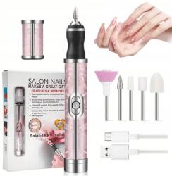  Körömmaró Gép Manikűr Pedikűr Vezeték Nélküli Usb készítő készlet (zhenzudishangmao)