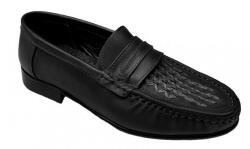 Ciucaleti Mocasini barbati din piele naturala de culoare neagra GKR15N, marimea 44